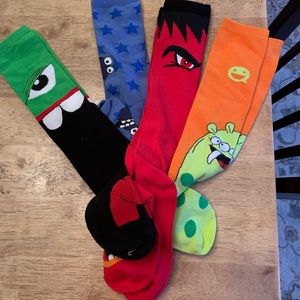 Fun knee high Monster socks